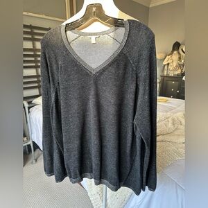 Eileen Fisher gray sweater, size large